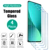 4st Tempererat glas för Xiaomi Mi 11 10 9 Lite 11i 9T 10T Pro Screen Protector för Poco F2 M2 M3 M4 X3 X4 Pro GT NFC 5G Glass