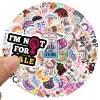 50 / 100pcs Féminisme Graffiti Autocollants Femme DÉCALANTS POUR LAPTOPT CORSTOCT DE GUITARE CASHET Scrapbook Stickers Téléphone