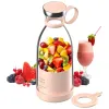 Persoonlijke blender, draagbare blender, batterij -aangedreven USB -blender roze