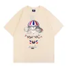 INS Fashion Kith Hot Air Ballon Drucken runder Nackenpullover Kurzarm Herren Großer Sport-Cotton-Baumwoll-T-Shirt