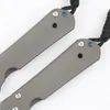 Ck high -end pocket vouwmes D2 stenen wasblader tc4 titanium legering handgreep kogellager buiten EDC map messen met originele doos 21e verjaardag