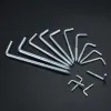 2/5/10/20pcs Square Bend metalowe haki L-Cup Spiral Wieszknik Wkrążony na ścian