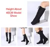 Dance Shoes High Boots For Women Canvas Side Zip And Lace Up Soft Ballet Jazz Dancing Street Girls Stage Performance