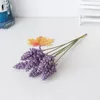 Decorative Flowers 6Pcs/Bundle PE Artificial Wheat Spike Flower Wholesale Wall Decor Bouquet Material Manual DIY Vases For Home