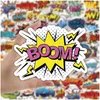 키즈 장난감 스티커 50pcs/lot cool wow boom bang omg oop 스타일 폭발 iti 스케이트 보드 자동차 오토바이 자전거 스티커 데칼 drop dhsok