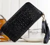 New Ladies Purse Hand Bag Leather long crocodile Handbag Wallet Zipper European beauty Purse56548992939407