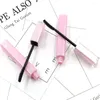 Botellas de almacenamiento 6 ml Square Negro Pink Black Mascara Tubo Cabello Finalización de la botella de embalaje cosmético líquido 50pcs