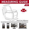 Stuhlabdeckungen Liegesofa-Abdeckungsset 1-Sitzer-Sessel Stretch Slipcover Waschable Weiche Nicht-Schlupf-Entspannung