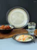 Bowls Ceramic Western Tableware Steak Plate Pasta Creative Flat Dish Inventory Heart Breakfast Household Bowl