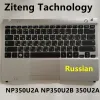 Teclados ru russo para samsung np350u2a np350u2b 350u2a teclado de laptop com capa C