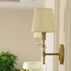 Lámpara de pared estilo americano rural todo cobre light luxury european diseñador simple sala de estar el pasillo