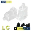 COMNEN 50/100pcs LC Fibra óptica Tampa de poeira Conector Campa protetora de protetora PC Para cabo óptico Cabo de fibra óptica