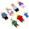 7 PCS House Dolls Семейные ролевые игрушки Mini Baby Kids Tiny Modeling фигуры люди