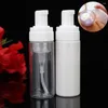 Storage Bottles 50ml PET Empty Foam Spray Bottle Refillable White Clear Cream Mousse Small Plastic Liquid Foaming Soap Pump Containers