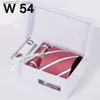 Neck Ties Mens Tie Pocket Scarf Cufflinks Tie Clip Set with White Gift Box Red Tie Wedding GiftQ