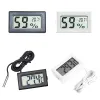 MINI Digital LCD inomhus Bekväm temperatursensorfuktighetsmätare Termometer Hygrometermätare för kylskåpets akvarium