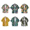 Men's Casual Shirts Seaside Shirts Men Short-sleeved Casual Shirts Seaside Vacation Quick-drying Clothes Loose Floral Tops for Camping N7YD 2449