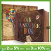 Notre livre d'aventure 146 Page Album rétro Style Travel Diary Diary Diy Handmade Photo Album Scrapbook Retro Kraft Journal Children Gift