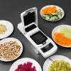 Multifunktionellt kök Veggie Chopper Hushållens chopper Potatis Slicer Carrot Grater Manual Food Processor Cooking Tools