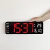 Wanduhren 13in digitaler Uhr Licht Erkennung elektronischer LED mit 3 Farben 10 Geschwindigkeit Control Remote Wohnzimmer Dekoration