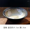 Bowls Ceramic Western Tableware Steak Plate Pasta Creative Flat Dish Inventory Heart Breakfast Household Bowl