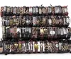 Hoqiaga 100pcs Bracelets en cuir Men Femmes VINGINE VINTAGE PUNK ROTRO Retro Couple de bracelet à la main