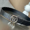 Ceinture de concepteur classique de haute qualité pour femmes en acier inoxydable p boucle aaa ceinture pour hommes en cuir réel rétro de luxe de luxe