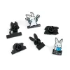 Cute Rabbit Enamel Brooch Pins Kawaii Metal Lapel Badge Brooch for Men Women Jewelry Funny Study Joy Backpack Wallet Accessories