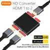 PS4/5 TV Kutusu Anahtarı HDMI 1TO2 HDMI Splitter 2.0 Destek Aynı Zaman Çalışmak