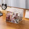 Boîte de rangement des cartes postales en acrylique Boîte de rangement rectangulaire Boîte d'emballage translucide Boîte de rangement de bijoux solide à l'épreuve de poussière