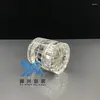 Bouteilles de rangement haut de gamme 15g acrylique en diamant coeur bouteille oculaire crème à l'œil quotidien sous-bouton