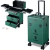 Byotique Rolling Makeup Train Train Lockable Portable Organisateur Cosmetic Organisateur Trolley 2 Drawer Beauty Salon