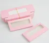Falska ögonfransar Hela pappersfranslådor Packaging Eyelash Box Package Anpassa ingen TRAY LOGO RECTANGLE Pink Cardboard Storage M3518661