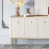 Leichte luxuriöse Küchenschränke mit abgerundeten Kanten Sofa Massivholzmöbel Große Villa American Style Sideboard für Esszimmer