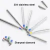 5pcs/paket top yuvarlak dental elmas burçlar br serisi diş matkapları dia 1.6mm diş laboratuvarı teknisyen diş hekimliği malzeme tedarik kliniği