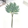 Flores decorativas 10pcs vegetação artificial com folhas plantas falsas para vaso de despojamento de flores da sala de casamento da sala de casamento da sala de casamento