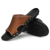 Boots Men's Indoor Lightweight Breathable Slippers Men's Outdoor Soft Quick Dry Beach Shoes Men's Comfortable Nonslip Sandals