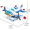 137 stcs 6 in 1 mini -maat stadspolitie helikoptermodel bouwstenen figuren bakstenen educatief speelgoed voor kinderen 6+