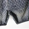 Mäns jeans Europeiska och amerikanska modemärke Cowboy Middle Pants Fem-punkts Shorts Non-Fading Washed Printed Denim