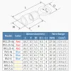 460pcs Pierścień Zajęcie Związek M4/M5/M6 Okrągłe wtyczki wstępnie izolowane pęknięcia płuczki do składania elektrycznych złącza końcowe kablowe złącza końcowe