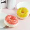 Dekoratif Çiçekler Pu Simülasyon Donut Kek Buzdolabı Çubuk Tatlı Pasta Sıradan Model Pografi Props