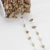 1meter Crystal Irregular Stone Beads Chains For Necklace Bracelet DIY Jewelry Making Findings Bulk