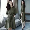 Vestidos casuales de verano Media, medio largo, elegante estilo coreano de estilo coreano, abrigo femenino de primavera y otoño más ropa para mujeres Windbreaker