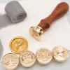 Tätning av vaxförsegling Stamp Classic Diy Retro Metal Card Making Wax Seal Stamp Handcrafts Wedding Invitations Tools