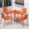 Modern simple Outdoor Table and Chairs Set Balcony Cafe Leisure Three Piece Set Household Garden Outdoor Furniture Set Patio Z