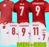 24 25 koszulki z piłki nożnej Polski Lewandowski koszulki narodowe 2024 Grzegorz Milik Piszszek Piatek Grosicki Krochowiak Zieliński Blaszczykowski Koszulki piłkarskie
