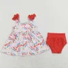 Boutique neonate bambine abiti vestiti a maniche corte ghiottie bumpi set di pantaloncini da baseball per bambini graziosi abiti da bummies outfit nuovi