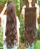 Excellent quality super long clips in hair extensions synthetic hair curly thick 1 piece for full head high quality8119926