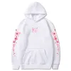 Japaneses Blossom Sakura Hoodies gráficos de manga comprida Molus de camisolas com capuz de inverno