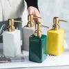 Liquid Soap Dispenser Creative Ceramic Lotion Bottle Hand Sanitizer Press Desinfectant badrumstillbehör